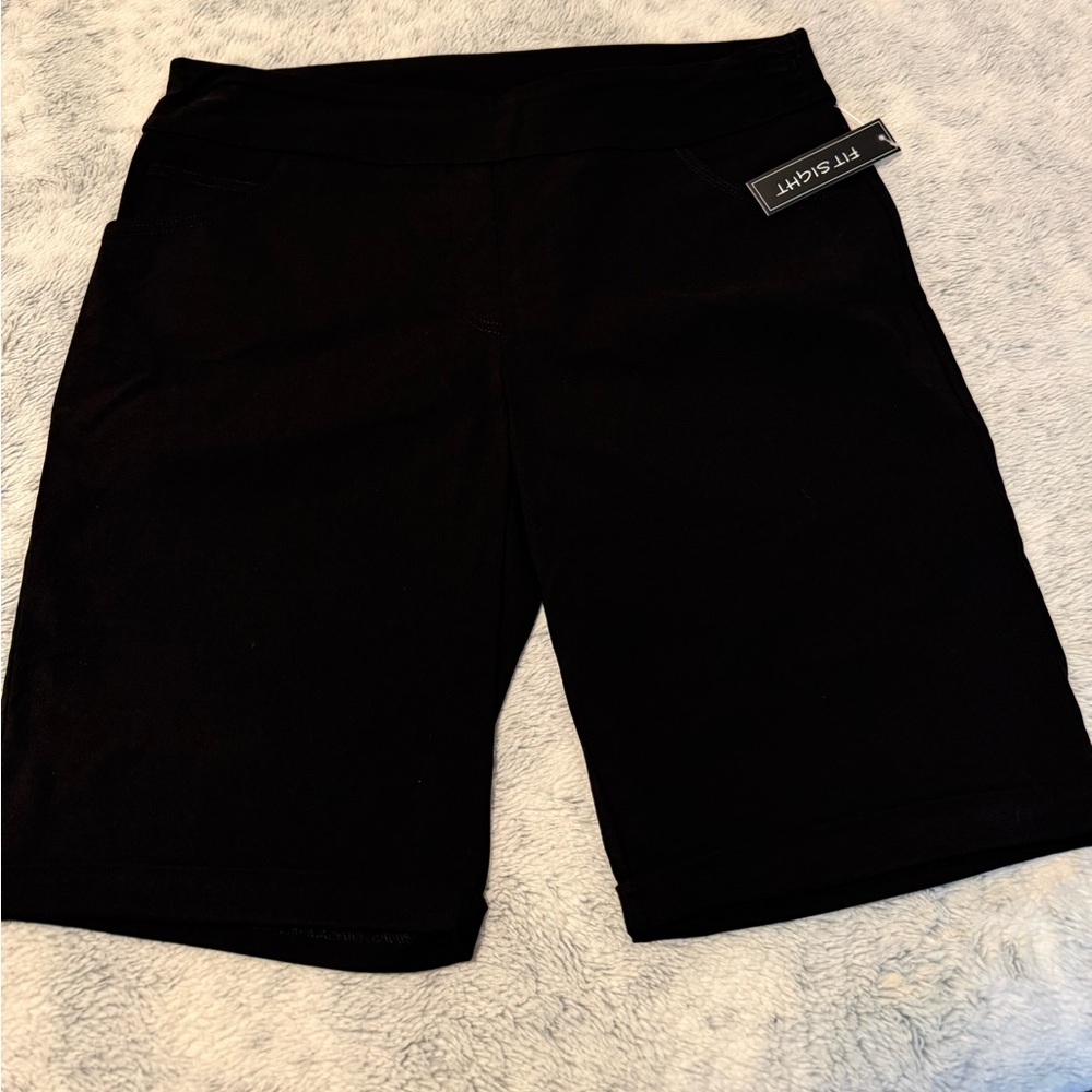 Fit Sight Women's Black Stretch  Shorts